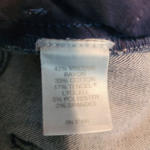 J Jill Jeans Sz 8 Legging 5 Pocket Mid Rise Medium Dark Wash Comfort Stretch - Picture 4 of 10